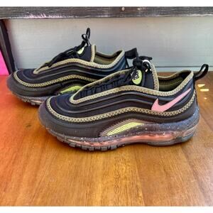 Nike Air Max 97 Terrascape DJ5019-004 Black Pink Volt Size 7 Sustainable
